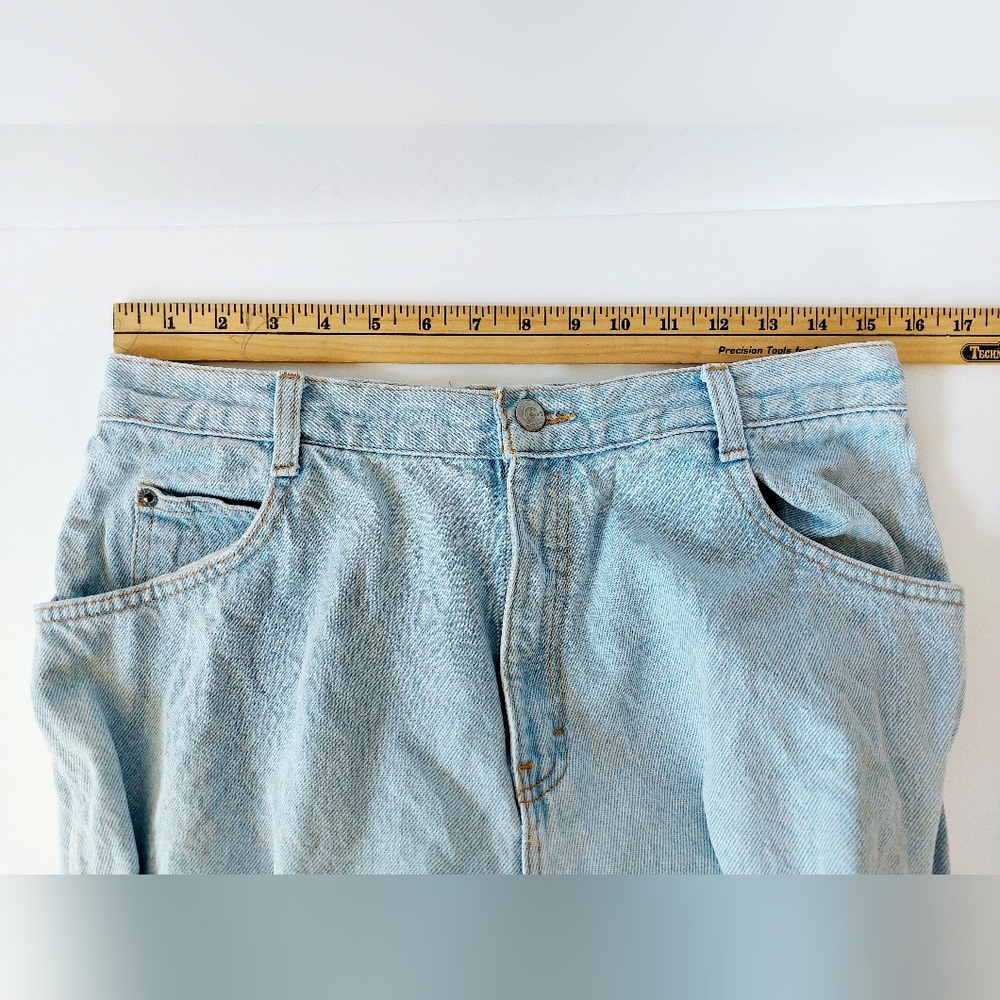 Light Wash Denim Vintage 80s Gitano Ultra High Waist Jeans "14 Average" 1980s‎ - Picture 7 of 10